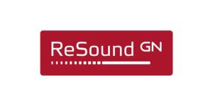 Sandia Hearing Aids Santa Fe - Resound gn logo on a white background.